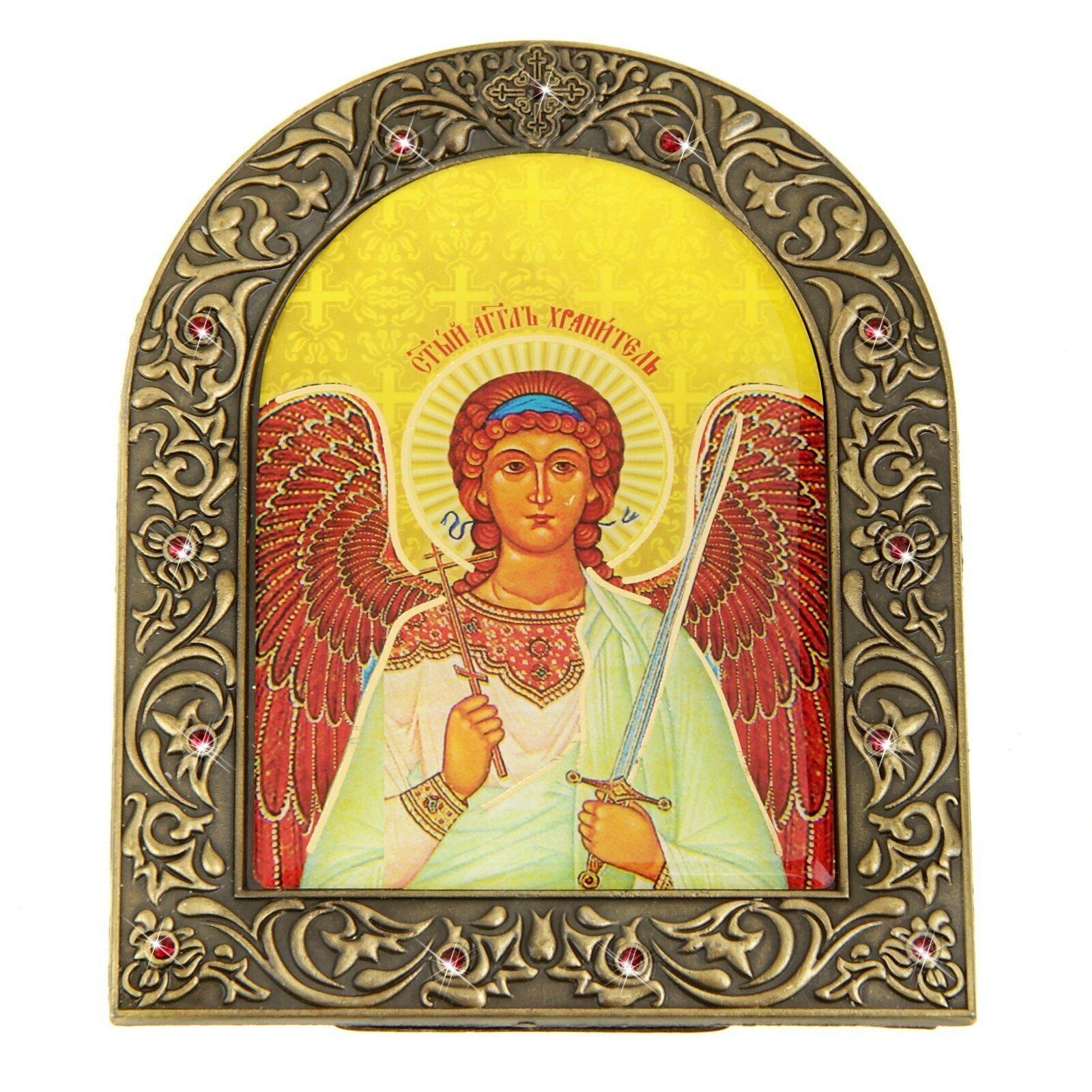 Икона "Ангел Хранитель", металл