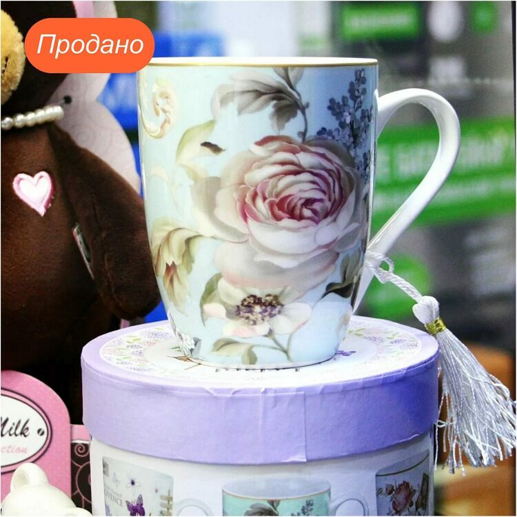 Кружка "Роза", 350мл, фарфор